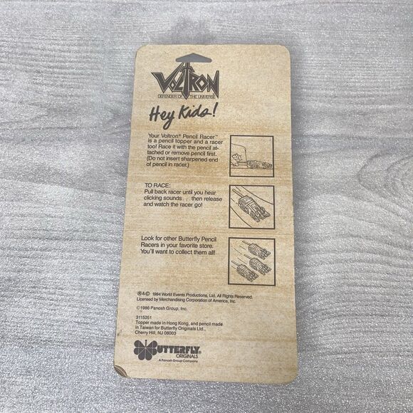 Vintage Voltron Defender Of The Universe Pencil Racer 1986 New EXTREMELY RARE - Picture 2 of 8